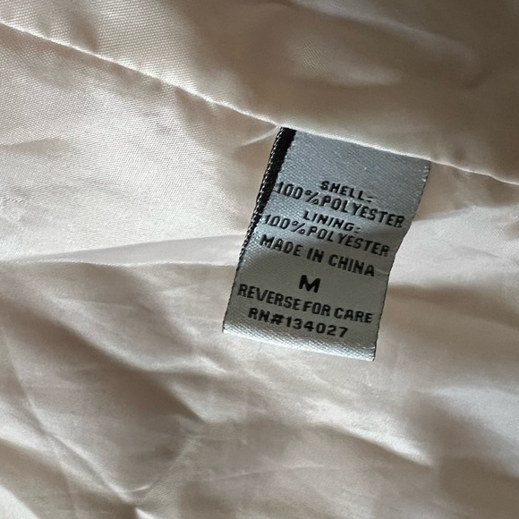 CALI 1850 Light Tan Sherpa Fleece Collar Neckline Zip Up Teddy Jacket-Size M - Picture 11 of 13